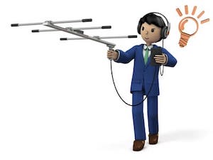 盗聴器調査を行う専門スタッフのイメージ